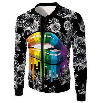 China Autumn Winter All Over Print Breathable Custom Sublimation DTG Thin Jacket On Demand for sale