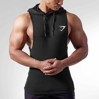 China Wholesale custom anti-shrink man gym drop shipping moq 1 drop shipping muscle sleeveless hoodie for sale