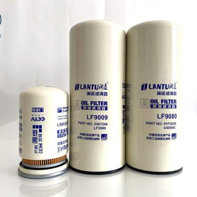 China Filtrate dust china factory auto parts oil filter LF9080 91FG026 4365842 wp 12 120/1 LF9001 for sale