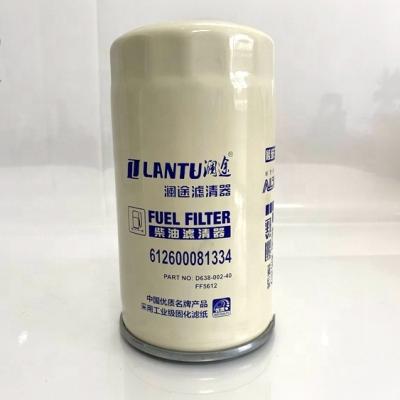 China Filtrate Dust China Factory Price Fuel Filter Lubricate Filter 612600081334 D638-002-40 for sale