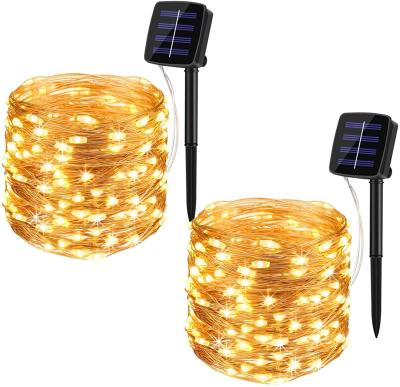 China Adorable lighting creats an enviable backyard light fairy effect twinkle for tree party garden patio 8 modes super bright waterproof solar outdoor string lights for sale