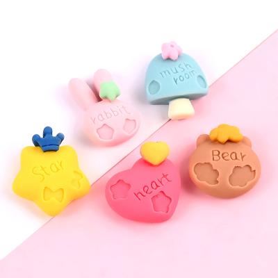 China Simple Bow Accessories Cute Animal Hair Earring Head Charm With Letter for sale