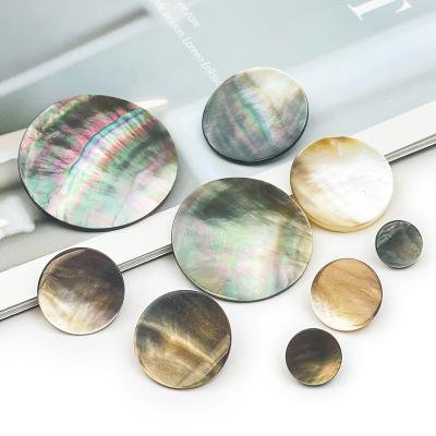 China Customized High Quality Nickel Free Natural Agoya Shell Shank Button For Round Shirt for sale