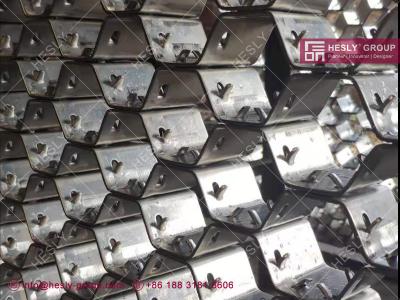 China Stainless Steel 310 Hex Mesh with lances 1” and ¾” thick | China Exporter for sale