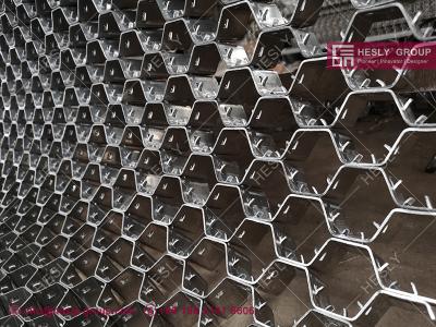 China Carbon Steel 14 Gauge 50mm hexagonal mesh, off-set lances for Refractory furnace lining for sale