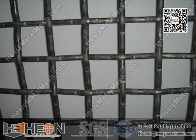 China 65Mn Crimped Wire Mesh | 15mm Wire Dia. Mining Sieving Screen for sale