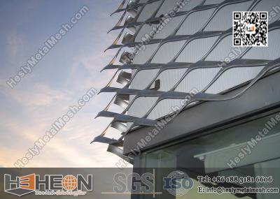 China Aluminium Expanded Metal For Building Facade for sale