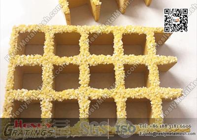 China 38X38mm Yellow Color Molded Fiberglass Grating | USCG Certificated for sale