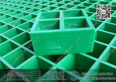 China 38mm THK Green Color Molded Fiberglass Grating | USCG Certificated for sale