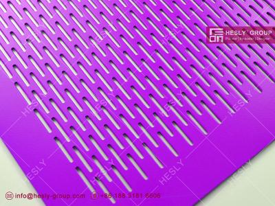 China Colorful Powder Coated Perforated Metal Facades for  interior and exterior aesthetics building wall for sale