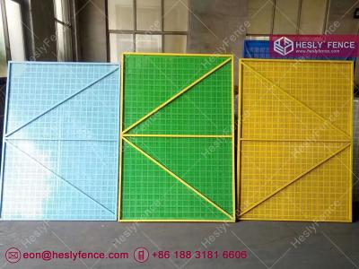 China Scoffolding Steel Safety Net | Perforated Metal Mesh | 0.4mm thickness | 1.2X1.8m | Blue | HESLY China Factory for sale