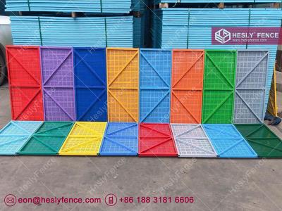 China Scoffolding Steel Safety Net | Perforated Metal Mesh | 0.5mm thickness | 1.0X2.0m | Blue | HESLY China Factory for sale