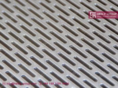 China Perforated Metal Plate | Slot Hole Pattern | Square Hole | 2mm thickness | galvanised | Hesly Metal Mesh China Factory for sale