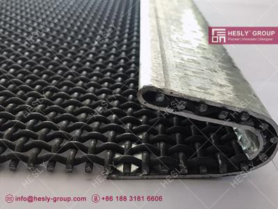 China Vibrating Wire Screen | 6.0mm wire thickness | 20X20mm square hole | Edge Hook | Hesly Metal Mesh, China for sale