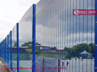 China 358 Anti Cut Mesh Fence | 13mm mesh opening | 4mm wire thickness | High 2.5m | 3m width | Geen Powder coated | China for sale