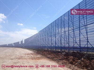 China 10M High X 4.5m Width Steel Wind Breaker Barrier Wall (China Wind Fence Factory) for sale