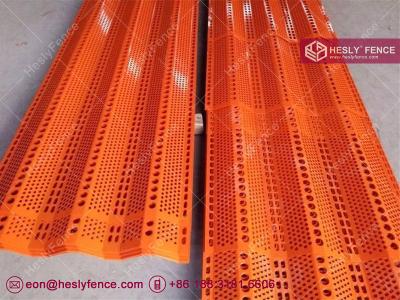 China High 10m wind and dust control fence system | 1.0mm perforated metal wind break panels | 38% opening ratio for sale