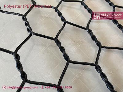 China HESLY Polyester Woven Net | 2.0mm wire thickness | 35X40mm hexagonal hole | Fish Farm - HESLY_CHINA for sale