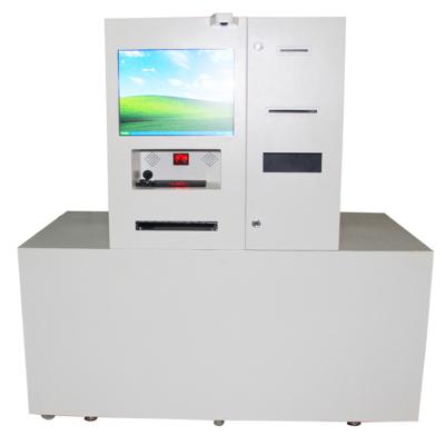 China Outdoor/Indoor Multi Purpose Self Service Coin Note Dispenser Kiosk with ID Card Barcode Scanner and Label Ticket Printer for Mobile Recycle for sale