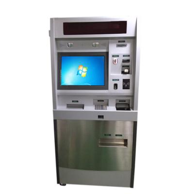 China Outdoor ATM Payment Kiosk Self Service Ticket Vending Cash Payment Kiosk Machine with Passsort/Fingerprint/RFID Reader and Cash Coin Dispenser for Change for sale