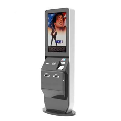 China 32/43inch touch screen self serve cinema movie ticket vending machine with QR code reader and NFC reader 32