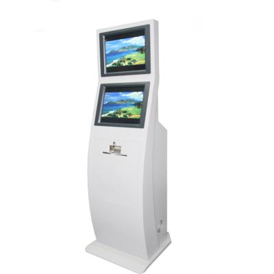 China SDK Photo Document Cerification License Invoice Self Service Printing Dual Screen Kiosk With Advertising Monitor A4 Laser Printer for sale