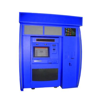 China SDK Self Service Cash Pay Ticketing Payment Kiosk Bank ATM Machine With Protective/Decorative Booth For Cash In/Out Change for sale