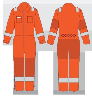 China Poly Fr Coveralls Flame Retardant Cotton Coveralls High Tensile Strength Working Protective Coveralls for sale