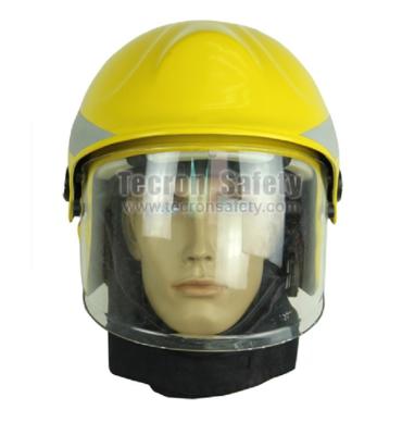 China Anti Flame Tecron Safety Firefighter Helmet / Fire Fighting Helmet / EN443 Helmet for sale