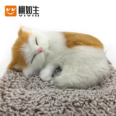 China Factory Price 2021 Vivid Animal Cat Plush Toy Toys Cats Realistic Cat Plush Toys for sale