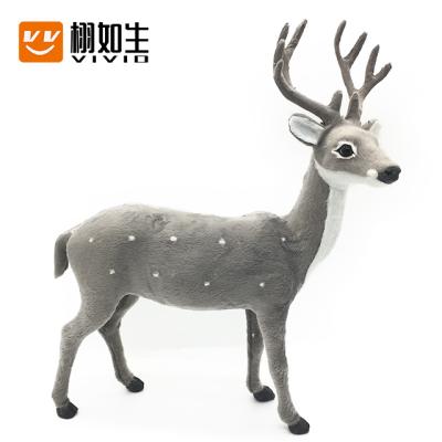 China 2021 Factory Price Christmas Vintage Deer Christmas Tree Decoration Deer Stuffed Animals Christmas Decorations Toy Pillow for sale