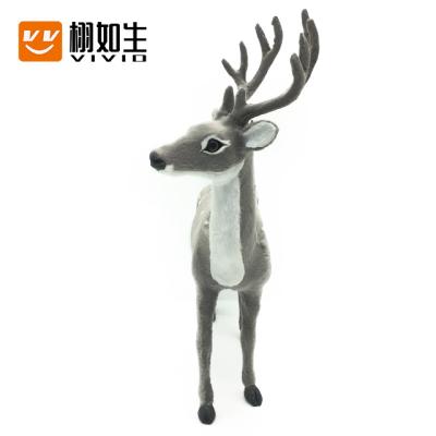 China 2021 Christmas Decorations Deer Factory Price Christmas Deer Tree Decoration For Table Christmas Decoration Felt Deer for sale