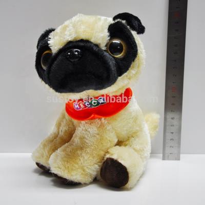 China Promotion Christmas Puppy Animated Toy Musical Singing Christmas Plush Electronic Toys for sale