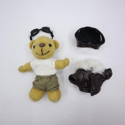 China Promotion Plush Toy Officer Military Airman Aviation Aviator Flyer Combat Pilot Army Teddy Bear for sale