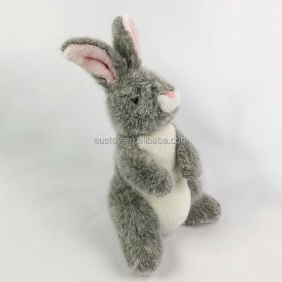 China Cheap Promotion Gray Plush Full Body Korea Rabbit Bunny Hand Puppet for sale