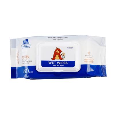 China C8032-A 80pcs Baby Age Grade Nourishing Wet Wipes and Hydrating Cleansing Wipes for sale