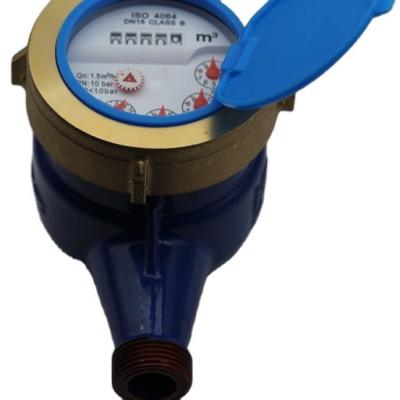 China Outdoor Magnet Interference Resistance Chose High Quality Class C R160 Jet Brass Water Meter Multi Materials Magnetic Transmission for sale