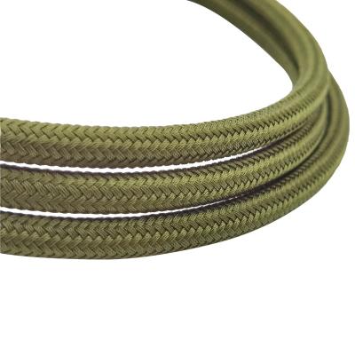 China Army Green Fire Resistant Braided Hose Cable Military Sleeve Harness Wire Protector Sleeving for sale