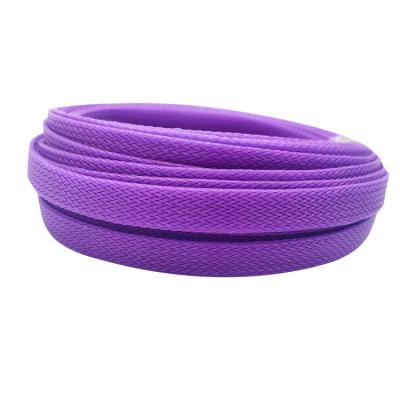 China Polyester PET Braided Sleeving Wire Mesh Cable Management , Braided Cable Sleeve For Home Office Tie Down Protector for sale