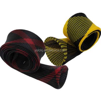 China Fishing Rod Protection Portable Cheaper Price Fishing Rod Socks Braided Mesh Rod Sleeve Cover Spinning Protector Pole Fit 7-1/2 Ft for sale