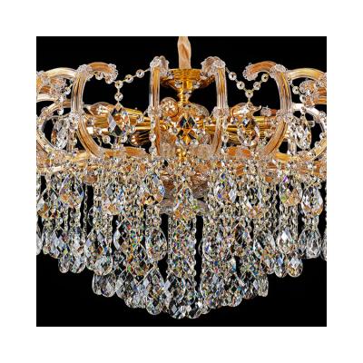 China Extra Large Luxury Glass Pendant Light Contemporary Lighting Living Room Glass Chandelier for sale