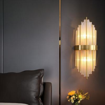 China Lighting Functions Metal Gold Wall Lights For Modern Fixture Hotel Home Decorative Wall Mounted Bedsides Led Wall Lamp for sale