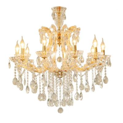 China Luxury Hotel Candle Ceiling Chandelier Living Room Lighting Led Chandelier Chandelier Modern Crystal Luxury for sale