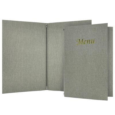 China Easy To Update Your Content Retail A4 Restaurant Supplies Design Menu Supply Leather Covers for sale