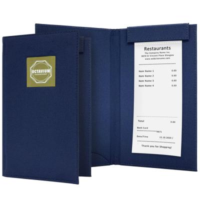 China Ideally suited for holding bills Logo Check Presenter Restaurant Magnetic Custom Bill Folder for sale