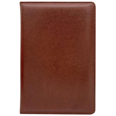 China Wholesale Leather Hardcover A5 Hardcover Leather Sponge Notebook for sale