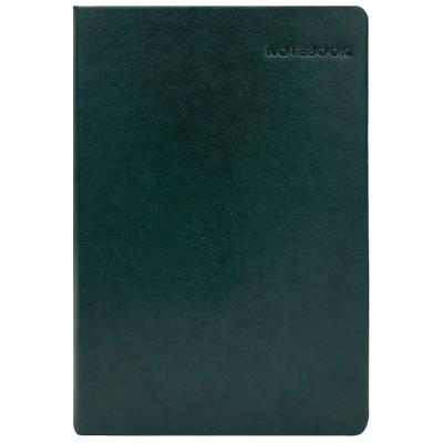 China High Grade Unique Green Hardcover Leather Notebook Design Custom for sale