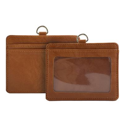 China Fashion High Quality Faux Leather Pocket Credit Card Holder for sale