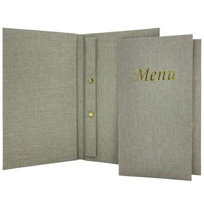 China Easy To Update Your High End Content Retail Food Display Book Restaurant Table Menu Covers for sale