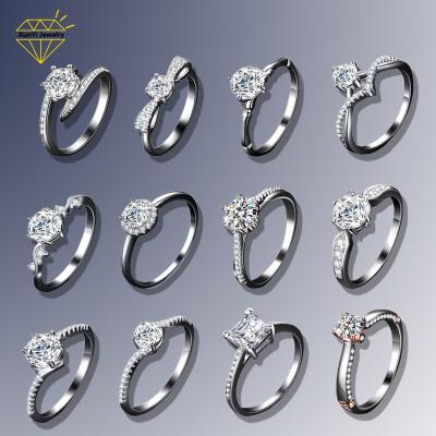 China High Quality Wedding Rings Hotsales 925 Sterling Silver Rings AAA ZIRCON Rings 925 Jewelry Making Wedding Rings Valentine's Day Gifts for sale